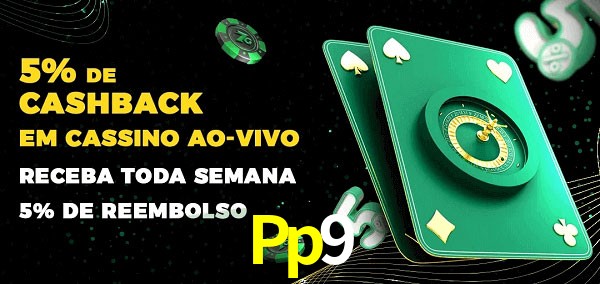 Promoções do cassino ao Vivo Pp9